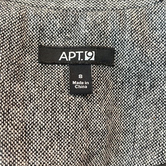 Apt. 9 Womens Grey Peplum Wool Blend Blazer Size 8 - Picture 7 of 9